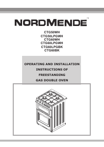 Bruksanvisning Nordmende CTG50LPGWH Spis