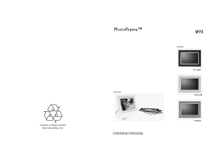 Rokasgrāmata Philips 9FF2M4 Digitālais fotorāmis