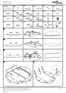 Mode d’emploi vidaXL 284722 Cadre de lit