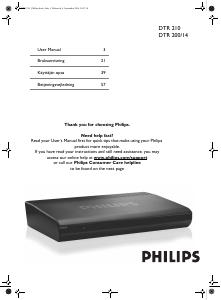 Brugsanvisning Philips DTR210 Digital receiver