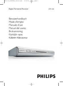 Bruksanvisning Philips DTR320 Digitalmottagare