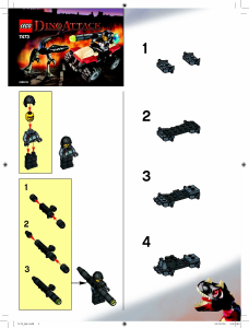Manual de uso Lego set 7473 Dino Street sprinter contra mutant lizard