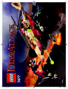 Mode d’emploi Lego set 7477 Dino T-1 typhoon contre T-rex