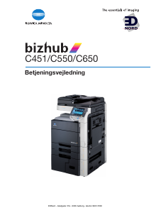 Brugsanvisning Konica-Minolta Bizhub C550 Multifunktionsprinter
