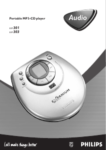 Käyttöohje Philips EXP301 Kannettava CD-soitin