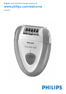 Brugsanvisning Philips HP6407 Epilator