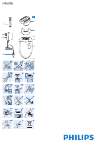 Manual Philips HP6508 Epilator
