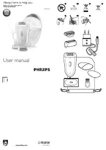 Посібник Philips HP6553 Satinelle Епілятор