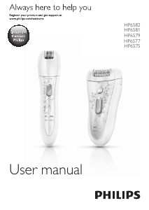 Panduan Philips HP6582 SatinPerfect Epilator