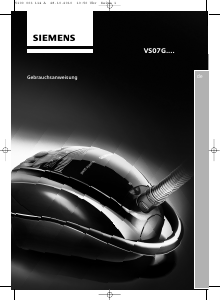 Bedienungsanleitung Siemens VS07G1266 Staubsauger