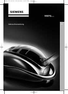 Bedienungsanleitung Siemens VS07G1666 Staubsauger