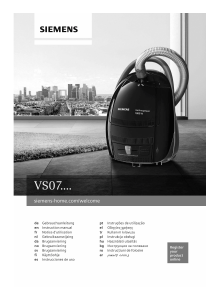 Наръчник Siemens VS07G2222 Прахосмукачка
