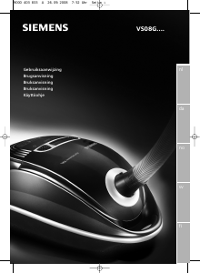 Brugsanvisning Siemens VS08G1666 Støvsuger