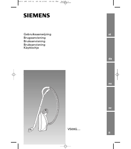 Brugsanvisning Siemens VS08G2032 Støvsuger