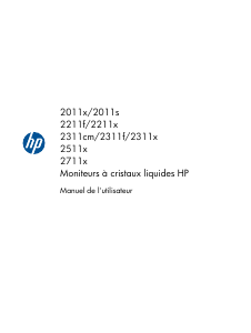 Mode d’emploi HP 2011s Moniteur LCD