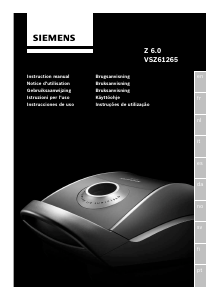 Manuale Siemens VSZ61265 Aspirapolvere