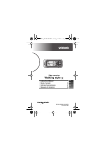 Bruksanvisning Omron HJ-304-E Walking Style X Stegräknare