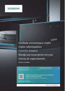 Руководство Siemens BI630CNS1 Ящик для подогрева посуды