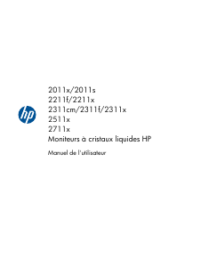 Mode d’emploi HP 2711x Moniteur LCD