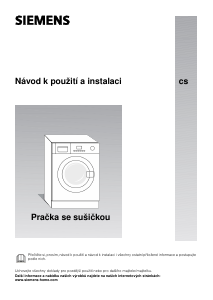 Manuál Siemens WK14D540EU Pračka se sušičkou