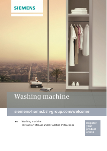 Manual Siemens WI12A222ES Washing Machine