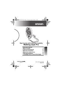 Bruksanvisning Omron HJ-720IT-E2 Walking Style Pro Stegräknare