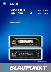 Mode d’emploi Blaupunkt San Remo CD34 Autoradio