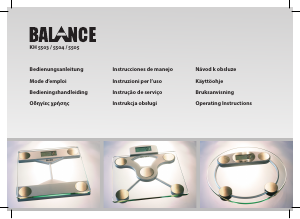 Manual de uso Balance KH 5505 Báscula