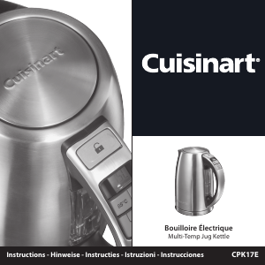 Manual Cuisinart CPK17E Kettle