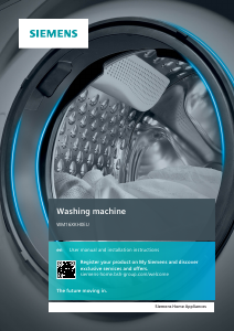 Handleiding Siemens WM16XKH0EU Wasmachine