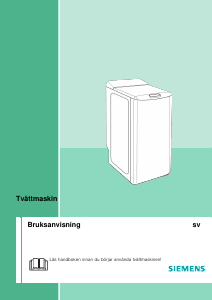 Bruksanvisning Siemens WP12T351FN Tvättmaskin