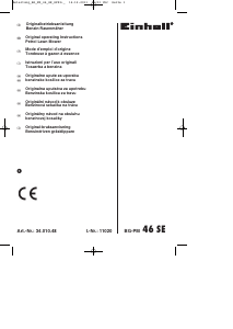 Mode d’emploi Einhell BG-PM 46 SE Tondeuse à gazon