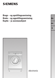 Manual Siemens WXB1060EU Mașină de spălat