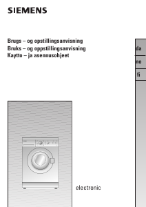 Handleiding Siemens WXB1060EU Wasmachine