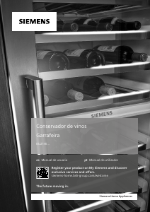 Manual de uso Siemens KU21WAHG0G Vinoteca
