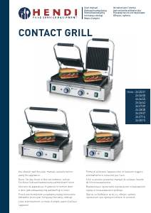 Handleiding Hendi 263600 Contactgrill