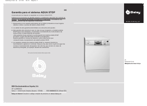Manual Balay 3VE352ND Máquina de lavar louça