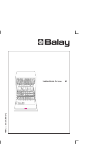 Manual Balay SE5BY66 Dishwasher