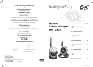 Manual Hartig and Helling MBF 3333 Baby Monitor