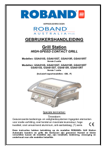 Handleiding Roband GSA810RT Contactgrill