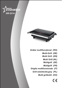 Manual Starcrest GR-2314 Contact Grill