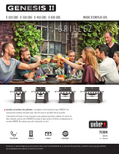 Mode d’emploi Weber Genesis II E-410 GBS Barbecue