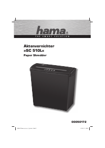 Handleiding Hama SC 510L Papiervernietiger