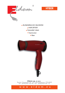 Manual Eldom HT80R Hair Dryer