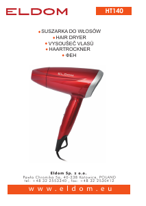 Manual Eldom HT140 Hair Dryer