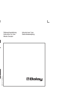 Bedienungsanleitung Balay 3FIB3420 Kühlschrank