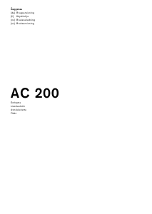 Brugsanvisning Gaggenau AC200160 Emhætte
