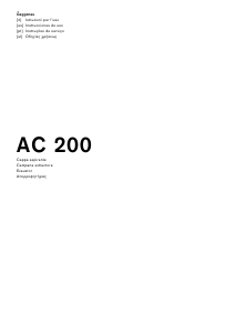Manual Gaggenau AC200180 Exaustor