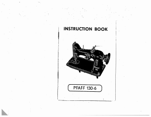 Manual Pfaff 130-6 Sewing Machine