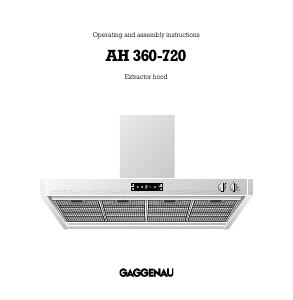 Handleiding Gaggenau AH360720 Afzuigkap